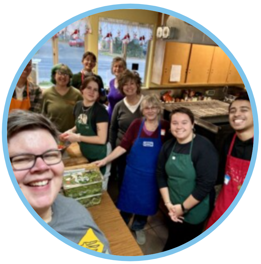 Picture of volunteers in Trinity Kitchen